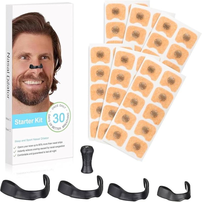 Magnetic Breathing Nasal Strips – Boost Oxygen & Stop Snoring Naturally (30 Days)
